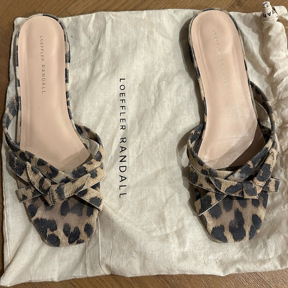 Loeffler Randall Leopard Sandals